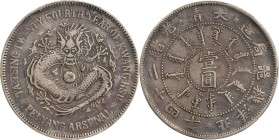 (t) CHINA. Chihli (Pei Yang). 7 Mace 2 Candareens (Dollar), Year 24 (1898). Tientsin (East Arsenal) Mint. Kuang-hsu (Guangxu). PCGS VF-30.
L&M-449; K...