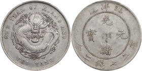 (t) CHINA. Chihli (Pei Yang). 7 Mace 2 Candareens (Dollar), Year 29 (1903). Tientsin (East Arsenal) Mint. Kuang-hsu (Guangxu). PCGS EF-40.
L&M-462A; ...