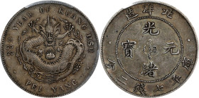 (t) CHINA. Chihli (Pei Yang). 7 Mace 2 Candareens (Dollar), Year 33 (1907). Tientsin Mint. Kuang-hsu (Guangxu). PCGS Genuine--Altered Surfaces, EF Det...