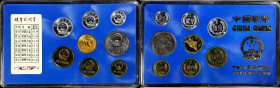 CHINA. Proof Set (8 Pieces), 1985. Shengyang Mint. CHOICE PROOF.
KM-PS16. Includes: Fen to Yuan and Year of the Ox medalet. A vibrant set with conten...