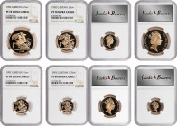 GREAT BRITAIN. Proof Set (4 Pieces), 1992. Llantrisant Mint. Elizabeth II. All NGC Certified.
1) 5 Pounds. NGC Proof-70 Ultra Cameo. 2) 2 Pounds. NGC...