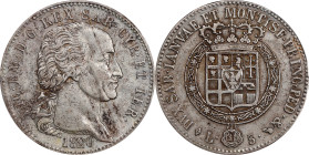 ITALY. Sardinia. 5 Lire, 1820-L. Turin Mint. Vittorio Emanuele I. PCGS Genuine--Cleaned, EF Details.
KM-113.

Estimate: $75.00- $150.00