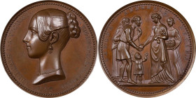 ITALY. Marriage of Vittorio Emanuele II to Adelheid of Austria Bronze Medal, 1842. Carlo Alberto. PCGS SPECIMEN-65.
Mont-2602 Wurzbach-13.

Estimat...