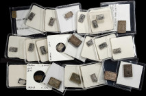 JAPAN. Group of Shu and Bu (23 Pieces), ND (19th century). Grade Range: VERY FINE to EXTREMELY FINE.
Shu (16) from Kaei and Mutsuhito era (KM-C-12 an...