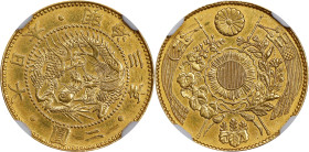 JAPAN. 2 Yen, Year 3 (1870). Osaka Mint. Mutsuhito (Meiji). NGC AU Details--Cleaned.
Fr-48; KM-Y-10; JNDA-01-4; JC-09-4-1. AGW: 0.0964 oz. 

Estima...