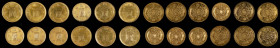 JAPAN. Group of Gold Yen (11 Pieces), Years 4 & 7 (1871 & 1874). Osaka Mint. Mutsuhito (Meiji). Average Grade: EXTREMELY FINE.
1-8) Year 4 (1871). KM...