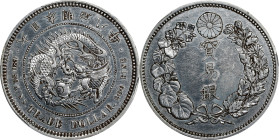 JAPAN. Trade Dollar, Year 8 (1875). Osaka Mint. Mutsuhito (Meiji). PCGS Genuine--Repaired, EF Details.
KM-Y-14; JNDA-01-12; JC-09-12-1.

Estimate: ...