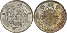 JAPAN. Yen, Year 3 (1870). Osaka Mint. Mutsuhito (Meiji). PCGS Genuine--Cleaned, Unc Details.
KM-Y-5.1; JNDA-01-09; JC-09-9-1. Type 1. 

Estimate: ...