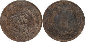 JAPAN. Yen, Year 15 (1882). Osaka Mint. Mutsuhito (Meiji). PCGS Genuine--Cleaned, AU Details.
KM-Y-A25.2; JNDA-01-10; JC-09-10-1.

Estimate: $150.0...