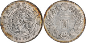JAPAN. Yen, Year 23 (1890). Osaka Mint. Mutsuhito (Meiji). NGC MS-62.
KM-Y-A25.3; JNDA-01-10A; JC-09-10-2.

Estimate: $200.00- $400.00