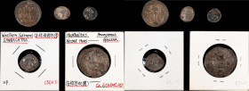 MIXED LOTS. Mixed Eastern Ancients (5 Pieces). Grade Range: FINE to VERY FINE.
1) Hepthalites. Nezak Huns. Ca. 6th Century AD. Anonymous. 2) Western ...