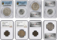 MIXED LOTS. Quartet of Mixed Denominations (4 Pieces), 1809-1938. All PCGS or NGC Certified.
1) French Indo-China. Piastre, 1931. PCGS AU-58. KM-19; ...