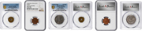 MIXED LOTS. Trio of Mixed Minors (3 Pieces), 1909-60. All NGC or PCGS Certified.
1) China. Kwangtung. Cash, ND (1909-11). Hsuan-t'ung (Xuantong [Puyi...