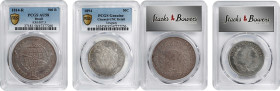 MIXED LOTS. Duo of Silver Denominations (2 Pieces), 1814-94. Both PCGS Certified.
1) Brazil. 960 Reis, 1814-R. PCGS AU-58. Rio de Janeiro Mint. Joao ...