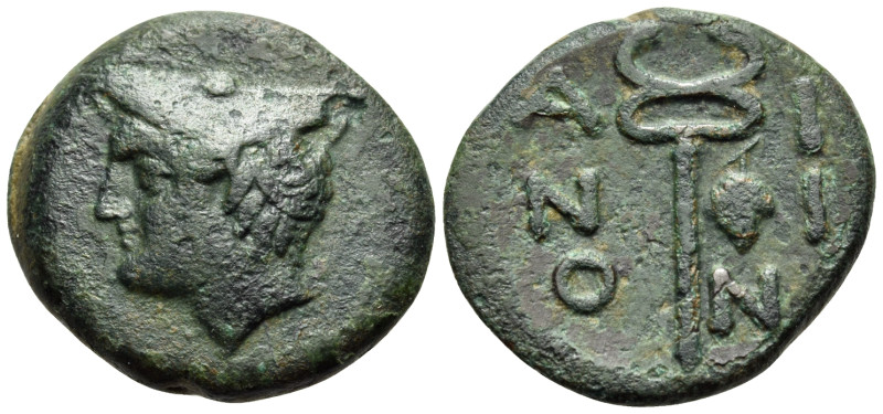 THRACE. Ainos. Circa 4th-3rd centuries BC. Dichalkon (Bronze, 22 mm, 7.35 g, 6 h...