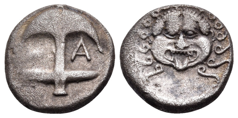 THRACE. Apollonia Pontika. late 5th-4th centuries BC. Drachm (Silver, 14 mm, 3.2...