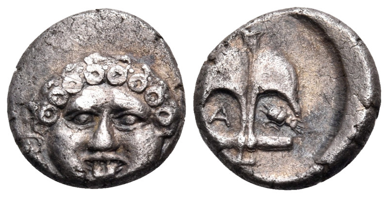 THRACE. Apollonia Pontika. late 5th-4th centuries BC. Drachm (Silver, 14 mm, 2.8...