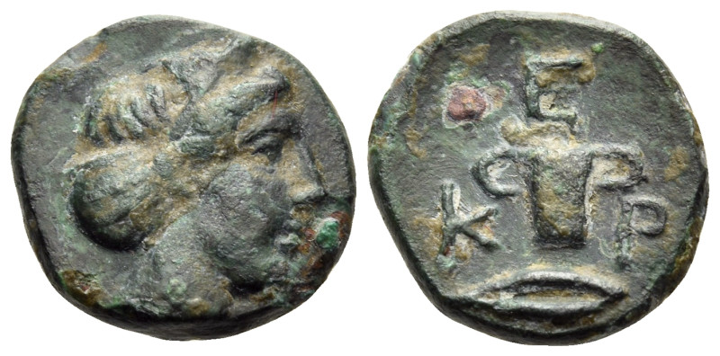 KINGS OF THRACE. Kersebleptes, circa 359-340 BC. (Bronze, 11 mm, 1.62 g, 4 h), K...