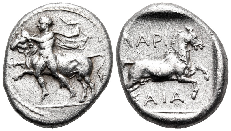 THESSALY. Larissa. Circa 450/40-420 BC. Drachm (Silver, 19.5 mm, 6.08 g, 6 h). T...