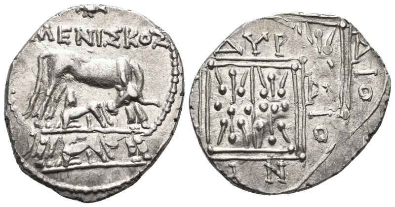 ILLYRIA. Dyrrhachion. Circa 80/70-60/55 BC. Drachm (Silver, 19.5 mm, 3.35 g, 3 h...