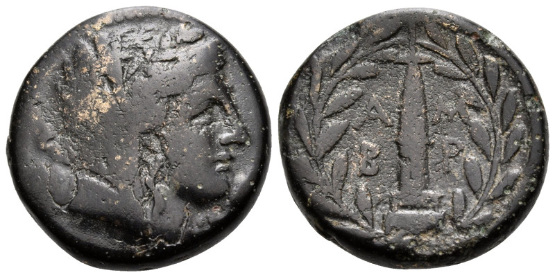 EPEIROS. Ambrakia. 3rd-2nd centuries BC. (Bronze, 18 mm, 6.73 g, 8 h). Laureate ...