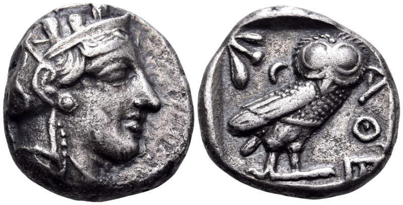 ATTICA. Athens. Circa 454-404 BC. Tetradrachm (Silver, 24 mm, 16.72 g, 9 h). Hea...