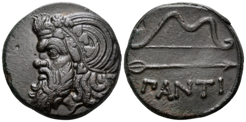 CIMMERIAN BOSPOROS. Pantikapaion. Circa 340-325 BC. (Bronze, 25.5 mm, 10.94 g, 7...