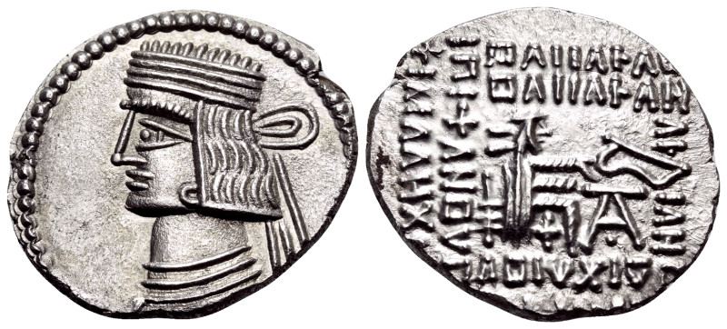 KINGS OF PARTHIA. Pakoros I, circa 78-120. Drachm (Silver, 21 mm, 3.87 g, 1 h), ...
