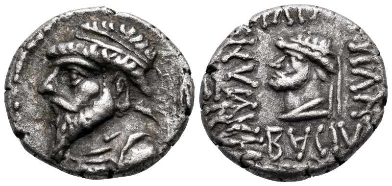 KINGS OF ELYMAIS. Kamnaskires V, circa 54/3-33/2 BC. Drachm (Billon, 17 mm, 3.79...