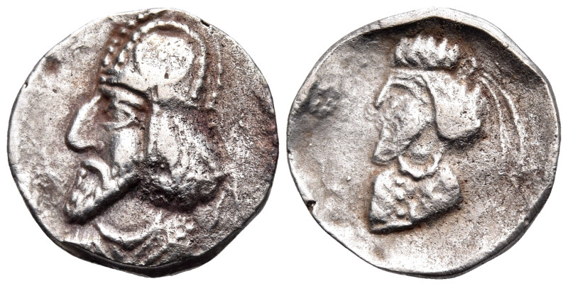 KINGS OF PERSIS. Manuchtir (Manchihr) I, early-mid 2nd century AD. Drachm (Silve...