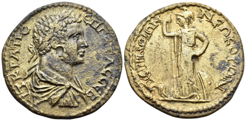 THRACE. Perinthus. Geta, 209-212. Pentassarion (Bronze, 29 mm, 12.33 g, 7 h). AY...