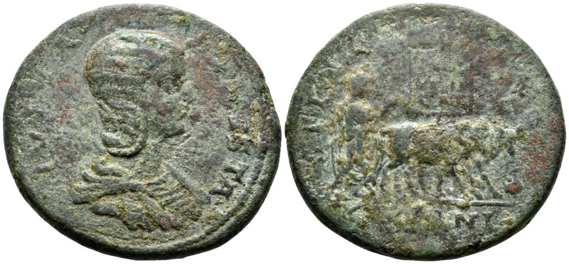 PHOENICIA. Tyre. Julia Domna, Augusta, 193-217. Tetrassarion (Bronze, 34 mm, 22....