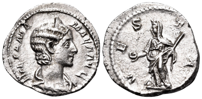 Julia Mamaea, Augusta, 222-235. Denarius (Silver, 19 mm, 3.59 g, 12 h), Rome, 22...