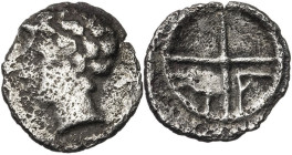 (s. IV-III a.C.). Galia. Massalia. Óbolo. (S. 72) (De la Tour 580). 0,49 g. MBC-.