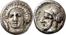 (379-374 a.C.). Pharnabazos. Cilicia. Tarso. Óbolo. (S. 5643). Ex CGB 29/04/2010, Nº 230. 0,81 g. MBC+.