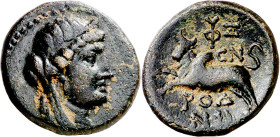 (86-85 a.C.). Fenicia. Arados. AE 21. (S. 6005 var) (CNG. X, 80). 6,45 g. MBC+.