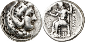Imperio Macedonio. Alejandro III, Magno (336-323 a.C.). Babilonia. Tetradracma. (S. 6719 var) (MJP. 3635). 16,85 g. MBC-.