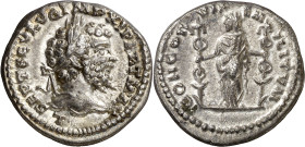 (198-200 d.C.). Septimio Severo. Denario. (Spink 6269) (S. 78a) (RIC. 502b). 3,22 g. EBC-.