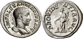 (232 d.C.). Alejandro Severo. Denario. (Spink 7922) (S. 501b) (RIC. 250). Atractiva. 2,92 g. EBC-.