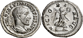 (235-236 d.C.). Maximino I. Denario. (Spink 8317) (S. 99a) (RIC. 16). 2,68 g. EBC-.