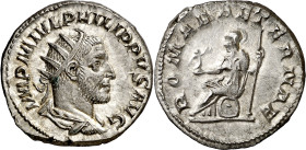 (245-247 d.C.). Filipo I. Antoniniano. (Spink. 8952) (S. 169) (RIC. 44b). Bella. 4,34 g. EBC.