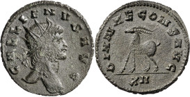 (267-268 d.C.). Galieno. Antoniniano. (Spink 10200) (S. 165) (RIC. 181). 3,52 g. MBC+.
