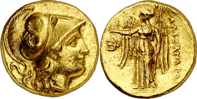 Imperio Macedonio. Alejandro III, Magno (336-323 a.C.). Macedonia. Estátera de o...