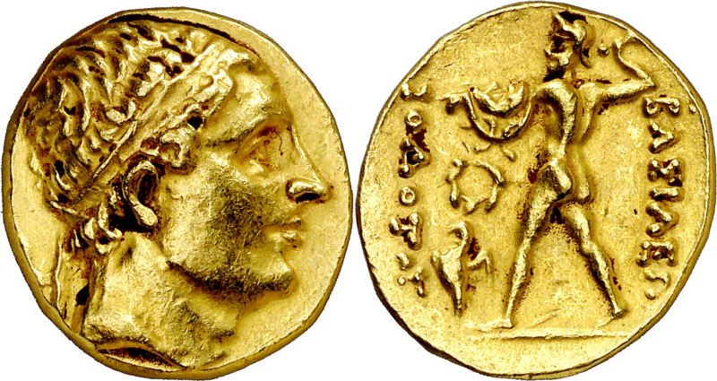 Reinos de Bactria e Indogriegos. Diodotos I (256-239 a.C.). ¿Bactra?. Estátera d...