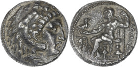 Macédoine, au nom d'Alexandre III le Grand - Tetradrachme (atelier incertain) posthume
R/ Léonté posée sur la massue.

Argent - 16,15 grs - 25 mm
...