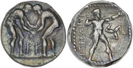 Pamphylie, Aspendos - Statère
A/ KK

Argent - 10,75 grs - 21 mm
Babelon Traité II, 1574 var (KK) 
TTB

Assez rare avec KK.
