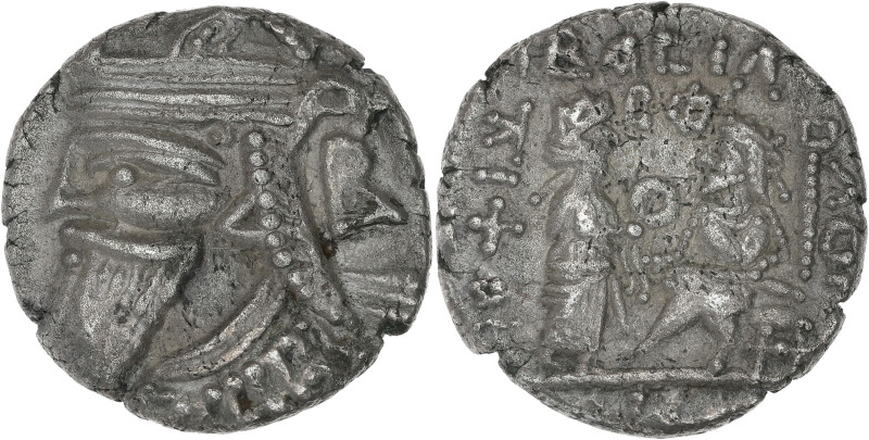 Royaume Parthe, Vologèse IV - Tetradrachme AN 502 ( = 191)

Argent - 13,02 grs...