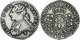 Louis XVI - 1/10 écu au buste habillé 1785 A (Paris)
Variété de légende : LVD XV au lieu de LVD XVI.

Argent - 2,90 grs - 22 mm
G.353
TTB

Rare...
