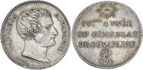 Napoléon Bonaparte - ESSAI module 1 franc par Andrieu

Argent - 6,39 grs - 24,5 mm
VG.1252
TTB

Assez rare.