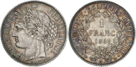 Cérès - 1 franc 1849 A (Paris)

Argent - 5,00 grs - 23 mm
F.211-1
SPL

Magnifique exemplaire avec son velours de frappe et recouvert d'une super...